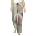 thumbnail image 2 of Lsque Raindrop Kitten Paw Print Women's Pajama Pants, Lounge Pant - Comfortable Home Wear,Elastic Waistband, Stylish Design-Medium, 2 of 9