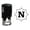 Black, variant on Printtoo Office Stationary Octagon Celtic Swirl Frame Alphabet N Monogram Initial Self Inking Rubber Stamp