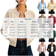 thumbnail image 3 of Zpanxa Fleece Jacket Women Zip Up Crew Neck Jacket Ribbed Raglan Long Sleeve Solid Color Lightweight Casual Comfortable Everyday Outerwear, 3 of 8