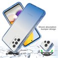 thumbnail image 4 of Mantto Samsung A52 Case 5G/4G, Full Body Clear Protection Case - Shock Proof edges Slim Hybrid Back Silicone Rubber TPU Bumper Gradient Phone Case for Samsung Galaxy A52 5G/4G - Blue, 4 of 8