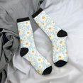 thumbnail image 5 of KLL Daisies Flowers Print Cool Socks Men's Women's Crew Socks Funny Crazy Novelty Stockings, 5 of 6