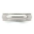 thumbnail image 4 of Sterling Silver 5mm Half Round Milgrain Size 7.5 Band, 4 of 5