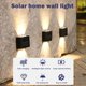 thumbnail image 3 of Luces solares de pared para exteriores, lámpara Led Solar impermeable, iluminación luminosa hacia arriba y hacia abajo para jardín, balcón, patio, lámparas de decoración de calle, nuevo, 3 of 4