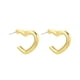 thumbnail image 1 of 1 par de pendientes de aro, dijes, pendientes de joyería simples, ligeros, creativos y elegantes Corazón 3x3cm Yuyangstore Aretes de aro, 1 of 8