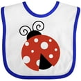 thumbnail image 3 of Inktastic Ladybug, Cute Ladybug, Red Ladybug, Ladybird Girls Baby Bib, 3 of 4
