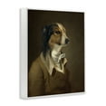 thumbnail image 4 of Stupell Industries Classic Attire Dog Portrait Animals & Insects Painting White Framed Art Print Wall Art, 11 x 14, 4 of 10