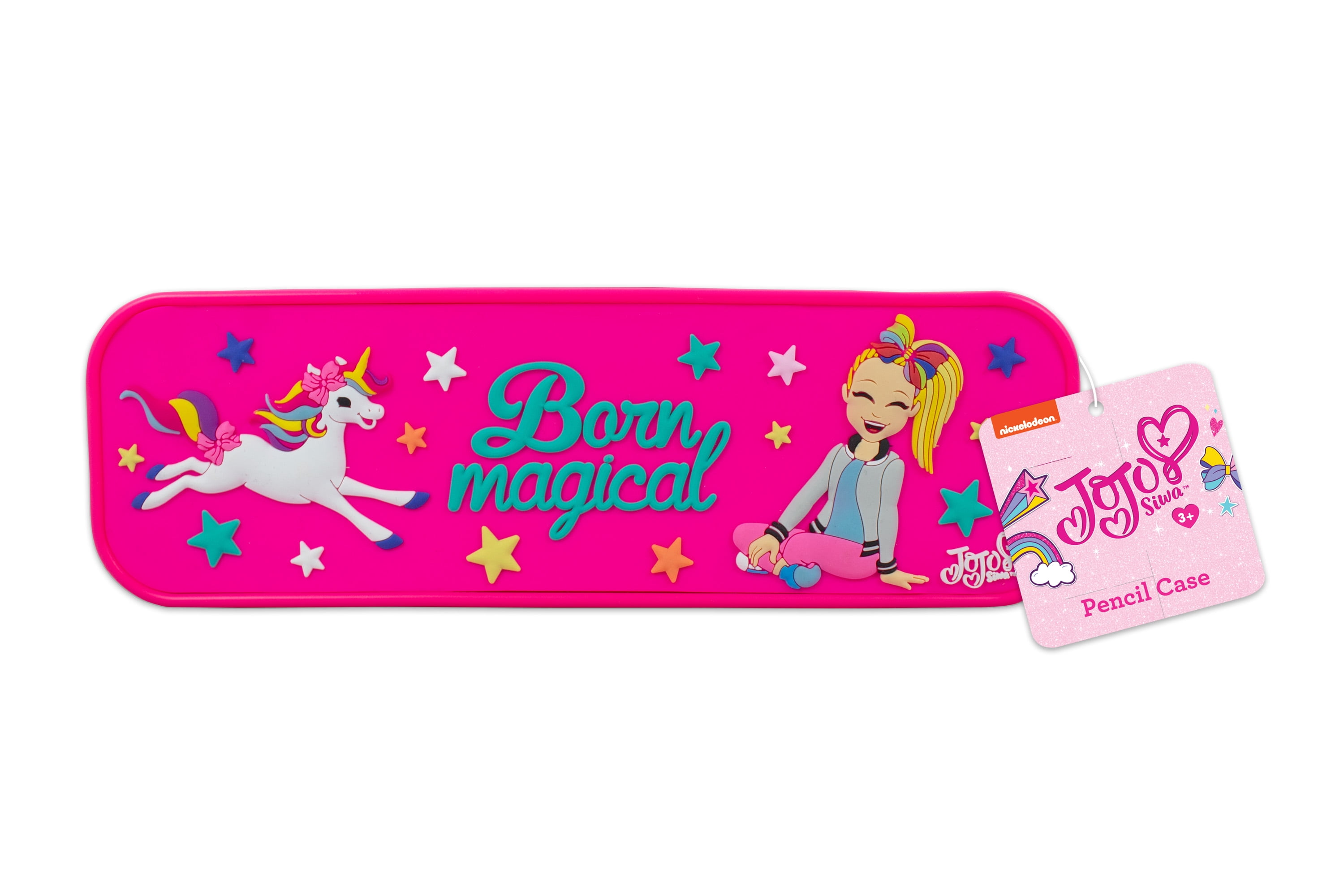 Nickelodeon JoJo Siwa Multicolor Embossed Silicon Pencil Case - Walmart.com