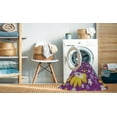 thumbnail image 2 of Ahgly Company Machine Washable Indoor Rectangle Transitional Silver Pink Area Rugs, 3' x 5', 2 of 7