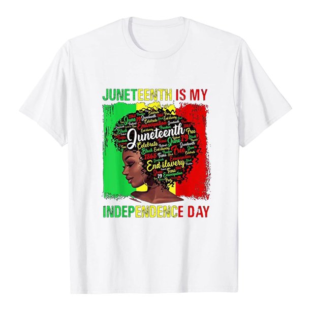 Camiseta de manga corta con estampado de letras informal para mujer Pompotops FGAJ2646
