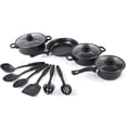 thumbnail image 4 of Juego de ollas y sartenes antiadherentes Juego de utensilios cocina 13 piezas con sartenes, tapas cacerola, cuchara, espátula y accesorios para cocina casera, utensilios antia, 4 of 6