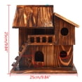 thumbnail image 3 of ToppiJoy 9.84*9.84in Squirrel House Nesting Box Bird Nature Animals Safety Wooden Nest Protector Brown, 3 of 10