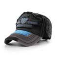thumbnail image 4 of 100% Cotton Distressed Vintage Mens 5 Panel Baseball Cap Custom Embroidery Logo High Quality Baseball Cap, 4 of 5