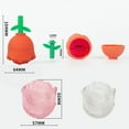thumbnail image 2 of Making rose-shaped ice, silicone rubber fun ice hockey maker is suitable for cocktail juice whiskey bourbon refrigerator.orange, 2 of 5