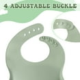 thumbnail image 4 of Silicone Baby Feeding Set, 8 Piece Baby Led Weaning Utensils Set Includes Suction Bowl and Plate, Baby Spoon and Fork, Sippy Cup with Straw, Baby Feeding Supplies Set(Army Green), 4 of 8