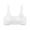 White, variant on Girls Seamless Training Bra with Wide Straps Cotton Soft Training Bras for Girls 10-16, Breathable Wireless Stretchy Sports Bra with Pads Blue 12-16 Years