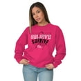 thumbnail image 5 of Breast Cancer Believe Survive Aware Women Crewneck Sweatshirt Brisco Brands S, 5 of 6