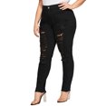 thumbnail image 4 of JDinms Women's Skinny Ripped Denim Distressed Jeans, 4 of 5
