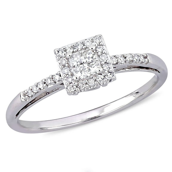 Everly Women's Diamond 10K White Gold Engagement Ring