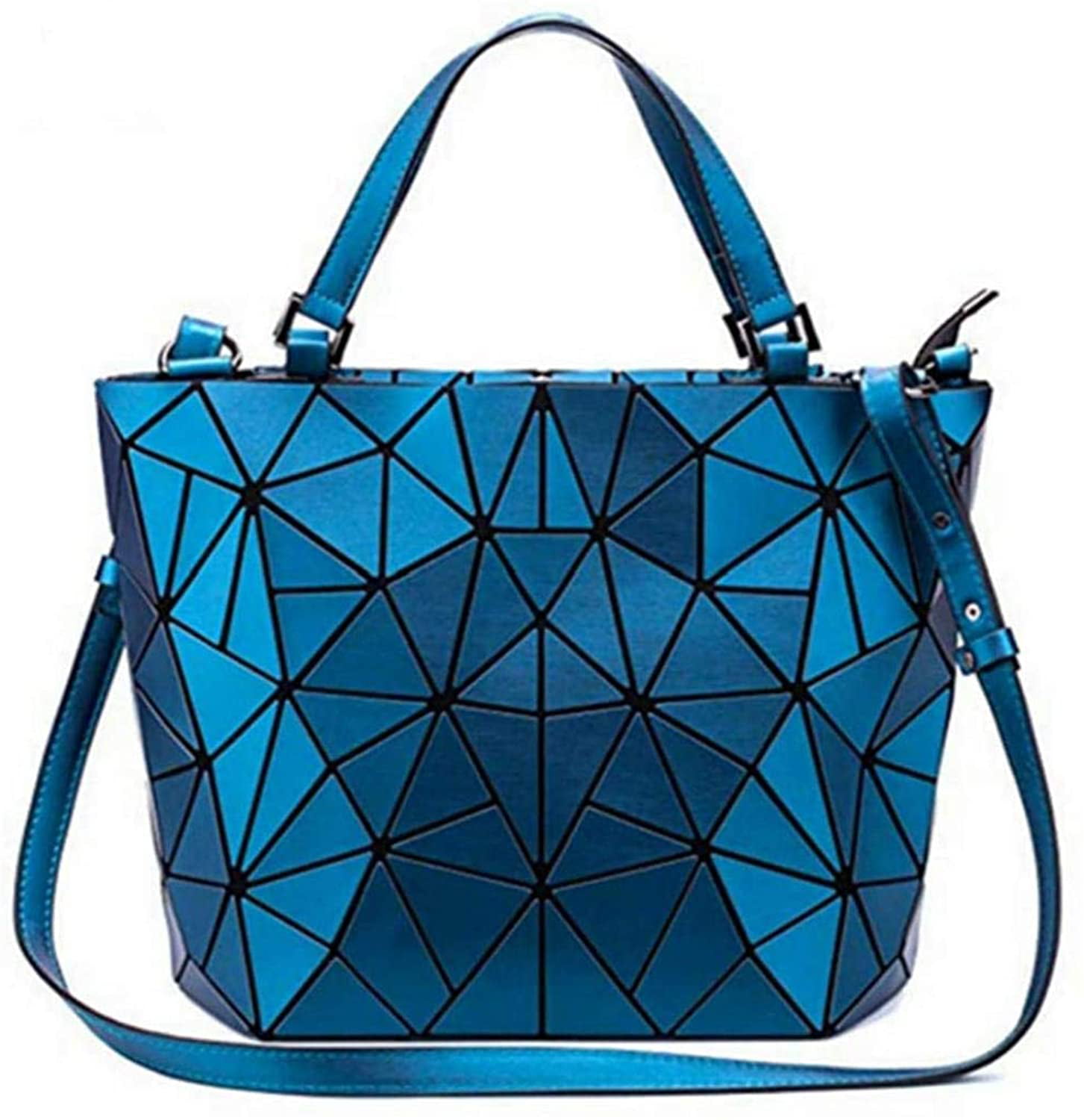 Geometric Luminous Purses Handbags Shard Lattice Leather Rainbow Holographic 