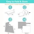 thumbnail image 7 of JumpOff Jo Large Foldable Kids Foam Play Mat, Padded Baby Floor Mat, 70 x 59 in - Elephant Rainbow, 7 of 7