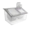 thumbnail image 3 of Tongina Chilled Condiment Server Bar Salad Taco Chilled Fruit Salad Platter Bar Garnish Holder Keeping Food Cool, Fresh 2 Slot, 3 of 8