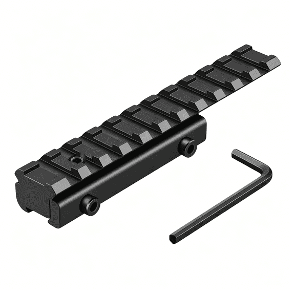 RIVONO Dovetail to Picatinny to 21mm - Low Profile Scope Riser Rail Adaptor - Base Mount 3/8" to 7/8" Converter