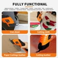 thumbnail image 5 of Super Scissors, Cardboard Cutter，Electric Box Cutter,Ultimate Cutting Tool for Home& Craft,Cordless Electric Scissors 2 Blades Included，Cutting Fabric, Cardboard & Plastic, 5 of 6