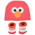 thumbnail image 6 of Happy Threads Sesame Street Elmo Baby Gift Set, Baby Clothes Set 3-Piece Bodysuit Beanie Hat Socks, Red, 3-6 Months, 6 of 8