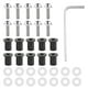 thumbnail image 1 of Kit de montaje de carenado Universal para motocicleta, arandelas de tuerca, pernos para parabrisas de motocicleta, 10 Uds., plateado, 1 of 9