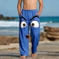 thumbnail image 1 of Pantalones largos para niños y niñas, de moda, estampados, casuales, de playa, con bolsillos., 1 of 9