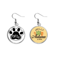 thumbnail image 1 of Miau Cat Paw cita DIY diseño Pendiente del lóbulo de la joyería del pendiente de la hoja del otoño Unbranded M, 1 of 3