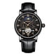 thumbnail image 1 of Punk Skeleton Moon Phase automático mecánico reloj de material cuero banda para hombre moda negocios ejercicio reloj de Negro, 1 of 5