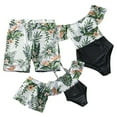 thumbnail image 1 of HAWEE Family Matching Swimwear One Piece Bathing Suit Floral Printed Ruffles Mommy and Me Bikini Beachwear, 1 of 7