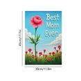 thumbnail image 3 of Tulip Best Mom Ever Garden Flag, 17.7x11.8in Spring Flower Vertical Flag for Outdoor Patio and Yard Decoration, 3 of 6