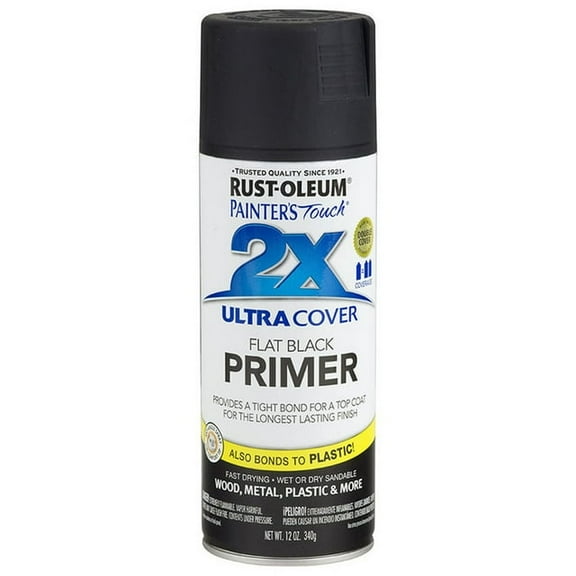 60-Pack of 12 oz Rust-Oleum Brands 249846 Black Painter’s Touch 2X Ultra Cover Paint   Primer Spray Paint, Primer