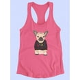thumbnail image 3 of Cute Dog In Ugly Sweater Art Racerback Tank Women -Image by Shutterstock, Female XX-Large, 3 of 4