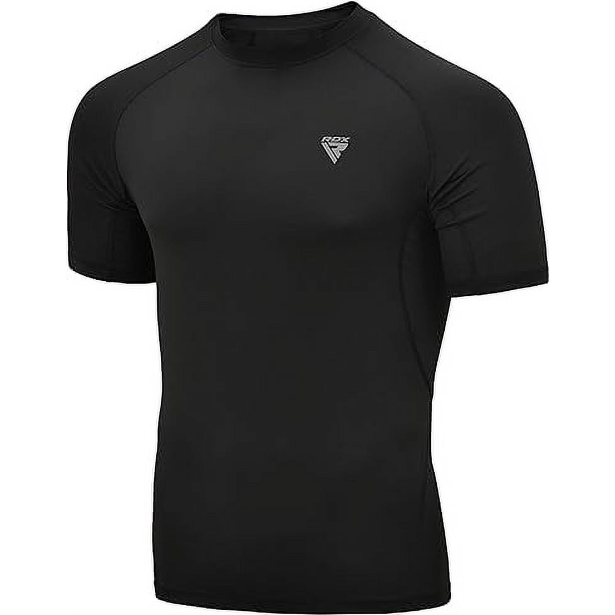 RDX Rash Guard BJJ, Compression Base Layer Top Quick Cool Dry Wetsuit Swimming Vest Men, Surfing MMA Running Cycling Training