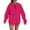 Hot Pink, variant on ManxiVoo Women's Oversized Zip Up Hoodie Round Neck Drop Shoulder Casual Loose Fit Pullover Sweatshirt L Size Beige