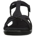thumbnail image 2 of Grasshoppers Women's Rose Flat Sandal, Black, 8.5 W US, 2 of 8