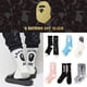 thumbnail image 2 of Japón BAPE Calcetines Hombres Mujeres Medio Tubo Cabeza Mono Otoño Invierno Algodón Puro Toalla Gruesa Fondo Deportes Baloncesto Skateboard Medias Gao Jiahui  unisex, 2 of 2
