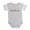 Heather Gray, variant on CafePress - California Rbw Txt - Cute Infant Baby Football Bodysuit