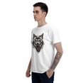 thumbnail image 5 of Wolf T-Shirt for Men Cotton 100% Summer Tops Women Fashion Casual Short Sleeves Round Collar Short-Sleeve Couple Top Tees, 5 of 6