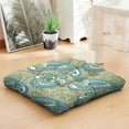 thumbnail image 7 of Boho Meditation Mat with Paisley Print, Square Yoga Pillow, Floor Cushion for Calm Meditation 22 x 22, 7 of 7