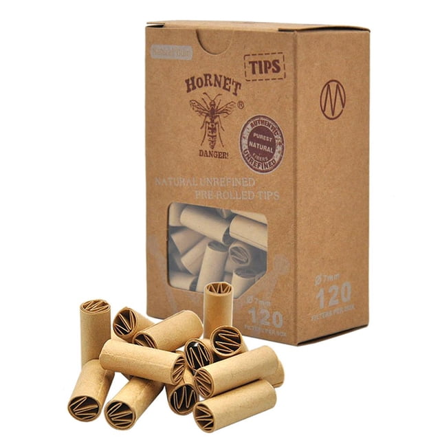 HORNET 120 Unids/caja Papel Liar Con Filtros Cigarrillos Naturales Tipo Acabado