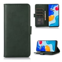 Case for OnePlus 9 Pro, PU Leather Folio Flip Wallet Case with Card Holster Stand Kickstand Magnetic Closure Shockproof Phone Cover for OnePlus 9 Pro,Darkgreen