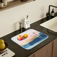 thumbnail image 5 of Yayeee Drying Mat for Kitchen Counter Dishes Microfiber Coffee Decorative Pad, Abstract Painting, 5 of 9