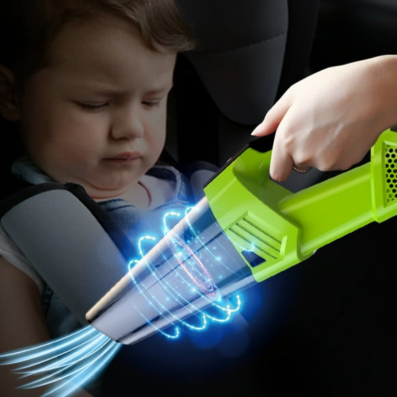 SnowVibe Portable High Power Car Vacuum Cleaner - Wireless Handheld Rechargeable - For Household & Car Use - Dust Extractor, Small Vacuum - Home & Car Cleaning Tool - Dust Buster