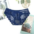 thumbnail image 3 of Bigersell Lace Underwear for Women Clearance Seamless Cheeky Underwear Women Bikini Panty Style P-1023 Spandex Thong Panties Thongs Briefs High Waist Women's Bikini Panties Blue One Size, 3 of 4