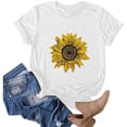 thumbnail image 5 of Birdeem T-Shirt Blouse à Manches Courtes à Col Rond Imprimé pour Femmes Grande Taille, 5 of 5