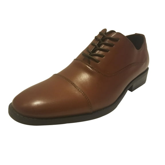 Unlisted by Kenneth Cole Men's Sphere Cap-Toe Oxfords Brandy 7M